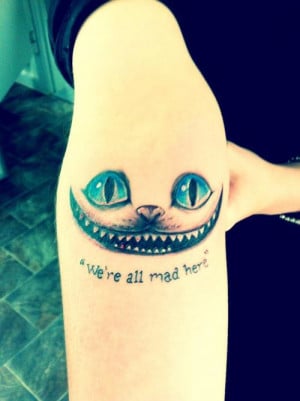 This is my Cheshire Cat tattoo, which was done by Lines of Fire tattoo ...