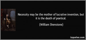 Necessity may be the mother of lucrative invention, but it is the ...