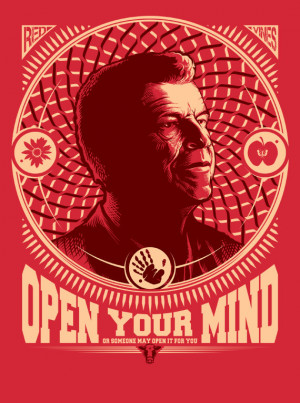 Fringe Science TV show tshirt - Open Your Mind - Walter Bishop quote ...