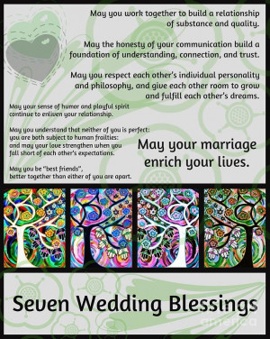Jewish Seven Wedding Blessings Tree Of Life Hamsas Painting