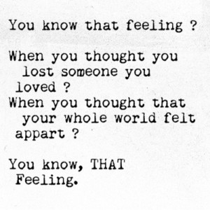 Feeling Lost Quotes Feeling, lost, love, quote,