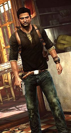 Nathan Drake as he appears in Uncharted 2: Among Thieves .