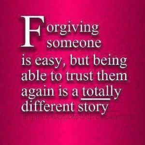 Forgiveness is the same as Forgetting