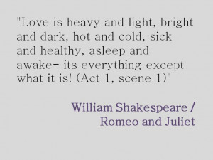Shakespeare Love Quotes From Romeo And Juliet Shakespeare's romeo and ...