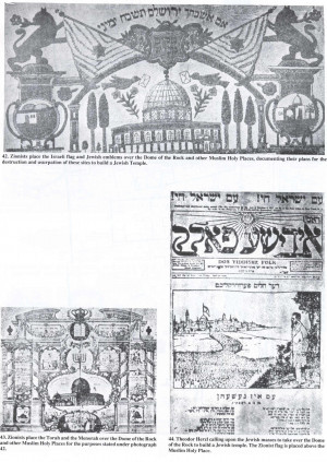 Zionists marketing material showing the plans to usurp the TempleMount ...