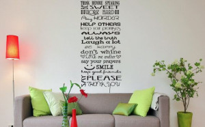 Vinyl Wall Quote Personalized House Rules Subway by NewYorkVinyl, $20 ...