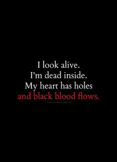Im Cold Hearted Quotes I'm dead inside. my heart has