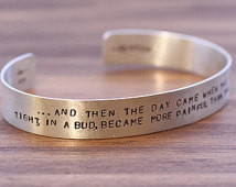 Risk to Blossom Quote Cuff (Anais N in/Lassie Benson) ...