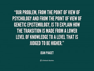 Our problem, from the point of view of psychology and from the point ...
