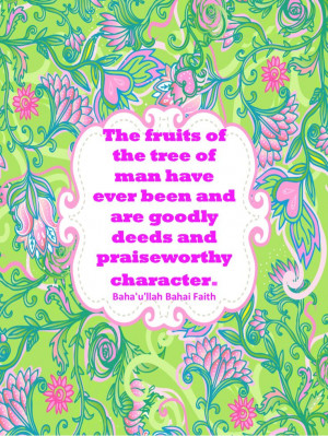 Bahai Faith Quote/ Printable