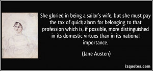 gloried in being a sailor's wife, but she must pay the tax of quick ...