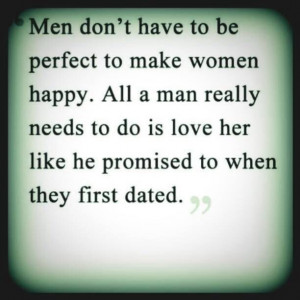 Men don't have to be perfect.....