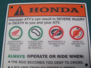 Funny Honda Sayings Honda atv trx650 680 500 450