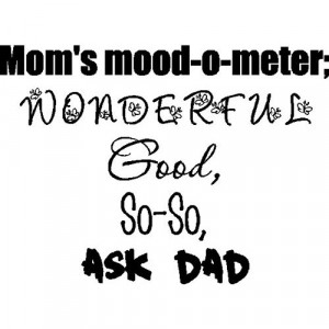Moms mood o meter.Funny Family Wall Quotes Sayings