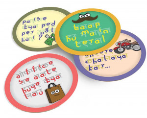 Papa Ke Quotes Tea Coasters With Coffee Mug_View_2/flowers-gifts/gift ...