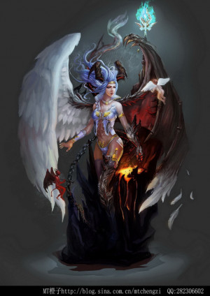 Angel And Devil Girl Quotes Quotesgram