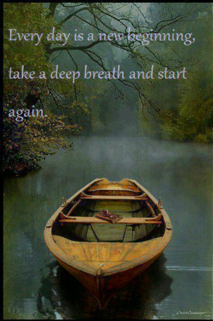 Just breathe and start again