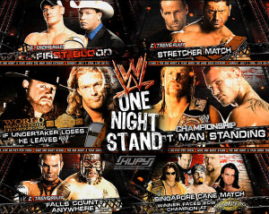 One Night Stand 08 Matches Background