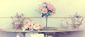 Facebook Quotes Maker: Old photo of classic vintage table set