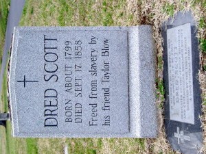 Grave marker for Dred Scott, Calvary Cemetery