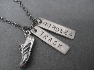 Track And Field Quotes For Hurdles Run track hurdles necklace