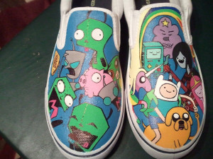 Adventure Time Custom Shoes