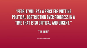 People will pay a price for putting political obstruction over ...