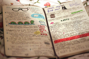 art, beautiful, color, cute, diary, love, notebook, quote