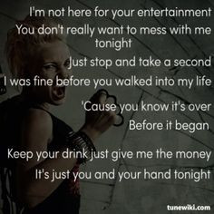 Quotes From P Nk Songs ~ P!nk Lyrics & Quotes on Pinterest | 45 Pins