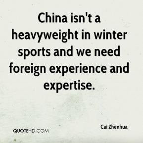 Cai Zhenhua - China isn't a heavyweight in winter sports and we need ...