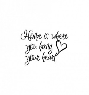 Home is where you hang your heart home sweet home quotes