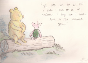 Pooh and Piglet by bananafontana
