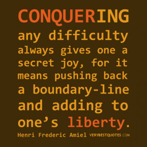 motivational quotes, Conquering any difficulty QUOTES