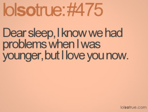 dear sleep funny quotes