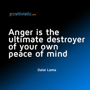 quote on what is anger: dalai lama anger peace mind reflection ...