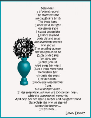 item fp103 with love daddy daddy memorial poem the perfect poem to ...