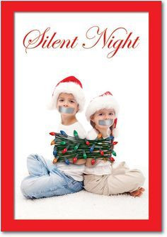 Funny Christmas Card Silent Night | best stuff