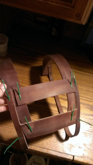 some work done putting together the base of the harness