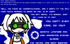 GLaDOS Wallpaper by SnivyMiku-chan