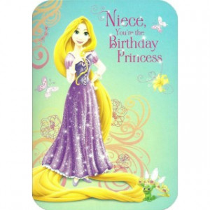 Disney Princess 'Niece, You're The Birthday Princess' Girls Birthday ...
