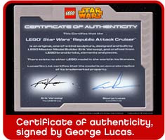 Charity Lucas signed 2000 Lego charities COA