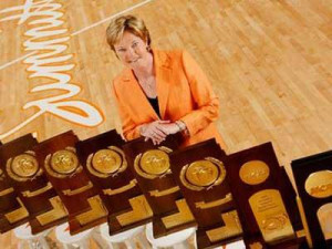 University of Tennessee women's basketball coach Pat Summitt announced ...