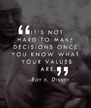 Life advice quote by Roy Disney.