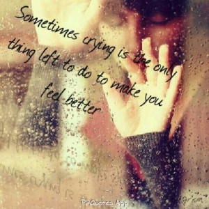 just want to feel better.