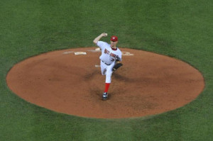Washington Nationals' pitcher Stephen Strasburg pitches against the ...