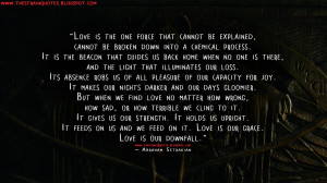... . Love is our downfall. Abraham Setrakian Quotes, The Strain Quotes