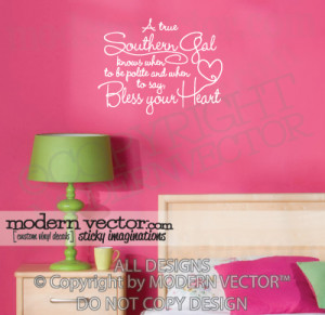 Details about Southern Gal Quote Vinyl Wall Quote Decal SOUTHERN GAL