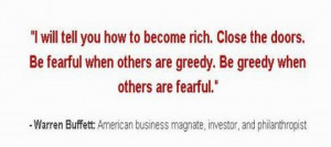 The quote of the day comes from Warren Buffett and touches on a ...