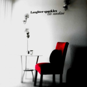 Laughter sparkles like sunshine...