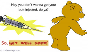 card to pep up your friend from illness.